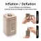 Portable air pump inflating and deflating vacuum storage bag effortlessly