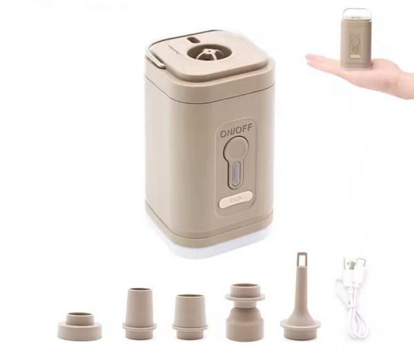 This ultra-mini air pump fits in your palm, making it perfect for outdoor travel, camping, or emergency use. Lightweight and USB-rechargeable for full portability!