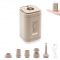 This ultra-mini air pump fits in your palm, making it perfect for outdoor travel, camping, or emergency use. Lightweight and USB-rechargeable for full portability!