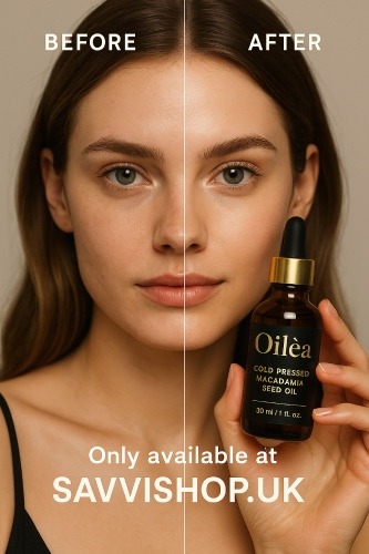 Macadamia Seed Oil to face - Anti-aging skincare ritual | Oiléa by Savvi Shop UK.